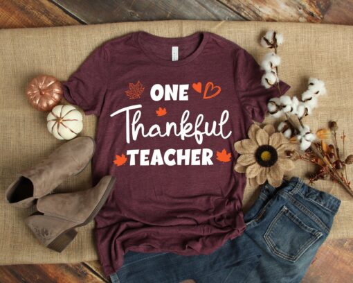 Thanksgiving Teacher Shirt, One Thankful Shirt, Thanksgiving Vacation Shirt, Family Thanksgiving Shirt, Teacher Gift