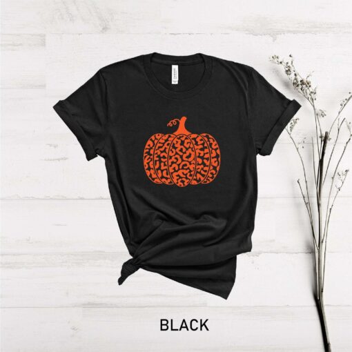 Leopard Pumpkin Shirt, Thanksgiving Shirt, Thankful Shirt, Fall Shirt, It's Fall Y'all Shirt, Family Matching Shirt