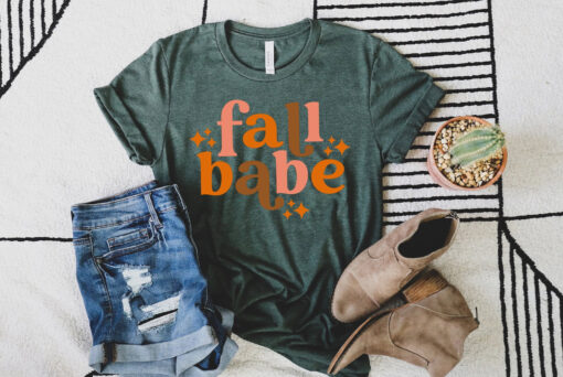 Fall Babe Sparkles Shirt, Thanksgiving Shirt, Thanksgiving Family Shirts, Thankful Grateful Blessed Shirt