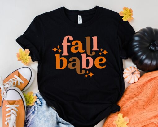 Fall Babe Sparkles Shirt, Thanksgiving Shirt, Thanksgiving Family Shirts, Thankful Grateful Blessed Shirt