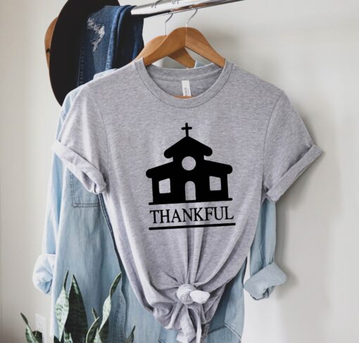 Grateful T-Shirt, Christian Shirt, Women Grateful Shirt, Inspirational Shirt, Thankful Grateful Blessed, Christian Shirt