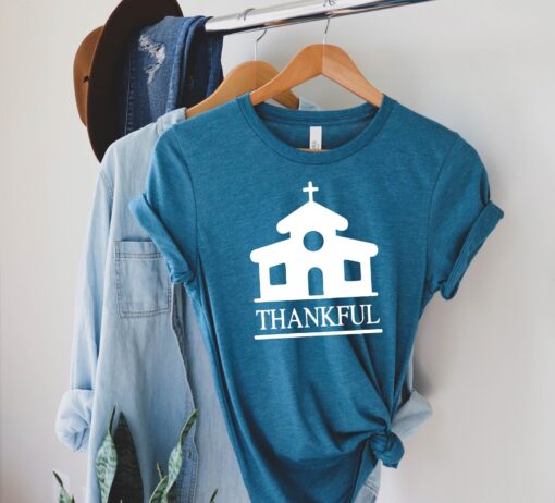 Grateful T-Shirt, Christian Shirt, Women Grateful Shirt, Inspirational Shirt, Thankful Grateful Blessed, Christian Shirt