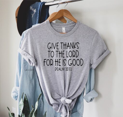 Give Thanks To The Lord Shirt, Give Thanks with A Grateful Heart Shirt, Thanksgiving Shirt, Thankful Shirt, Give Thanks Shirt