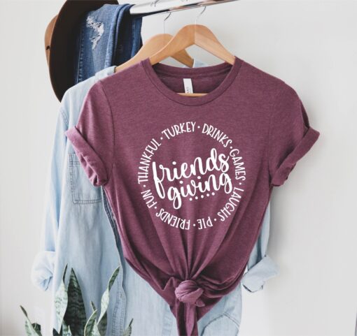 Thanksgiving Shirt, Thankful for Friends Shirt, Friendsgiving Shirt Women, Happy Friendsgiving Shirt, Thanksgiving Friends Shirt