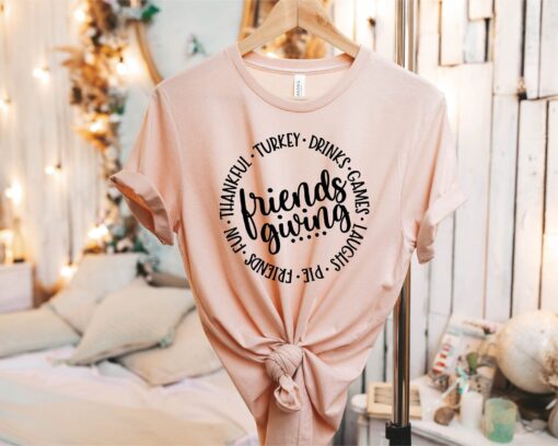 Thanksgiving Shirt, Thankful for Friends Shirt, Friendsgiving Shirt Women, Happy Friendsgiving Shirt, Thanksgiving Friends Shirt