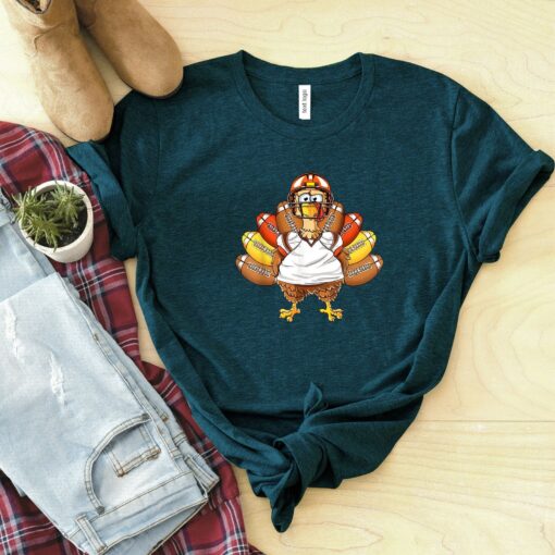 Thanksgiving Football Shirt, Thanksgiving Shirt, Fall Shirt, Grateful Shirt, Funny Autumn Shirt, Gift For Thanksgiving