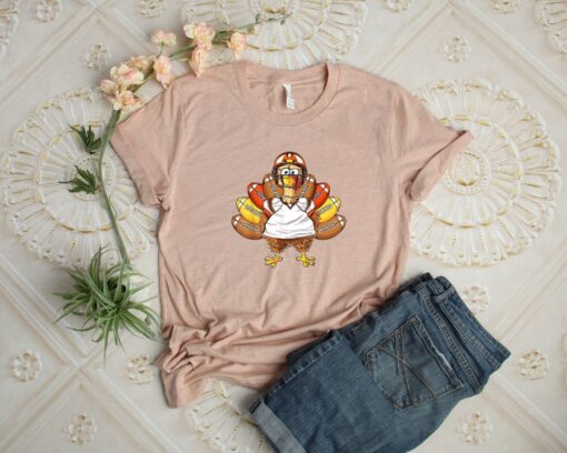 Thanksgiving Football Shirt, Thanksgiving Shirt, Fall Shirt, Grateful Shirt, Funny Autumn Shirt, Gift For Thanksgiving