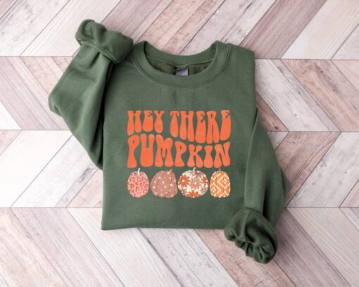 Hey There Pumpkin Shirt, Cute Fall Sweatshirt, Pumpkin Sweatshirt, Happy Thanksgiving Shirt