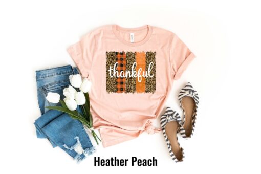 Thankful Shirt, Thankful T-shirt, Thanksgiving Shirt, Fall Tee, Autumn Tee for Women