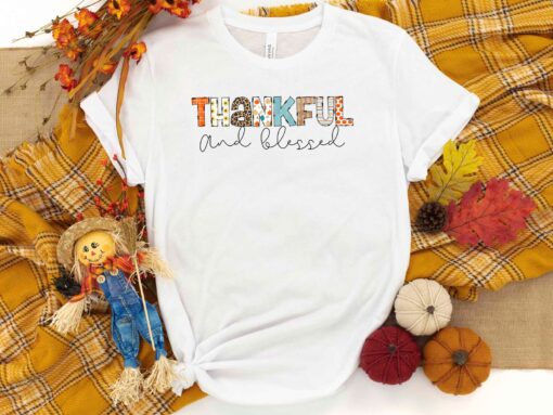 Grateful thankful blessed Sweatshirt, Thanksgiving shirt, Thanksgiving gift, Thanksgiving Sweatshirt for women