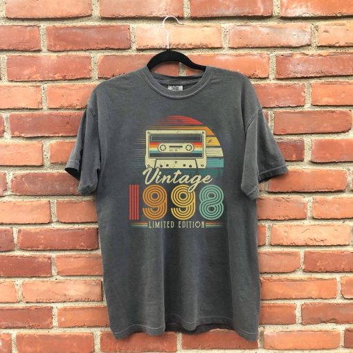 24th Birthday Gift, 1998 Vintage Shirt, 24th Birthday Shirt, Vintage Custom Tee