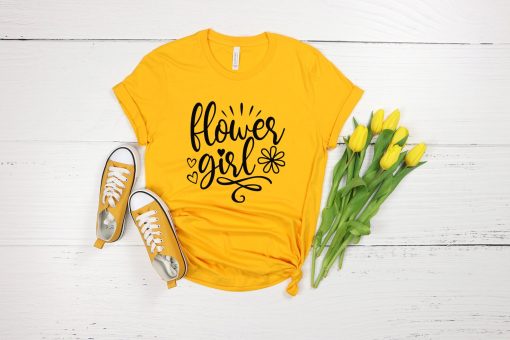 Flower Girl T-Shirt, Girls Party T-Shirt, Cute Flower Girl Proposal T-Shirt