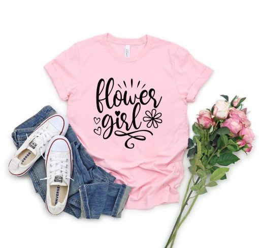 Flower Girl T-Shirt, Girls Party T-Shirt, Cute Flower Girl Proposal T-Shirt