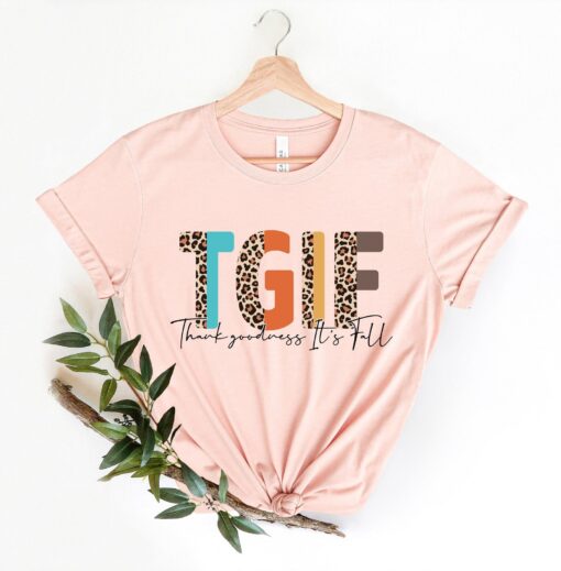 Thank GOODNESS It's Fall Shirt, Happy Fall Y'All, Thankful Grateful Blessed Shirt,Thanksgiving Shirt, TGIF Thanksgiving Shirt