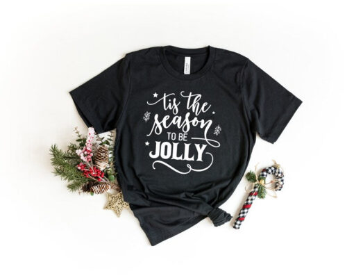 Tis The Season To Be Jolly Shirt, Winter Shirt, Christmas Shirts, Christmas Gift Shirt, Snow Shirt