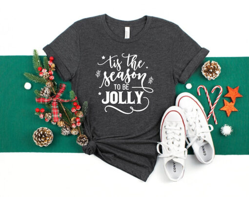 Tis The Season To Be Jolly Shirt, Winter Shirt, Christmas Shirts, Christmas Gift Shirt, Snow Shirt