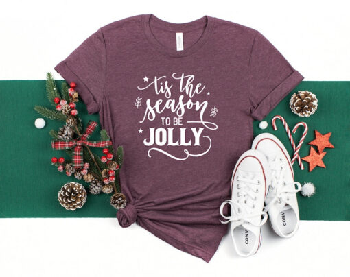 Tis The Season To Be Jolly Shirt, Winter Shirt, Christmas Shirts, Christmas Gift Shirt, Snow Shirt