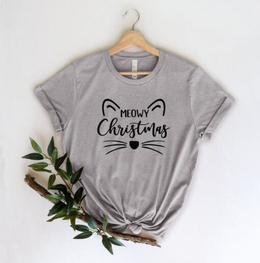 Meowy Christmas Shirt, Meow Shirt, Christmas Shirt, Cat Lovers Shirt, Funny Christmas Shirt, Gift For Christmas