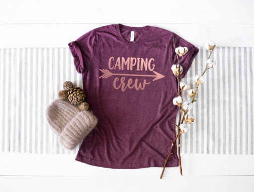 Camping Shirt, Camping Adventure Shirts, Camping Crew Family Shirts, Mountain Camping T-Shirt, Camping Buddies