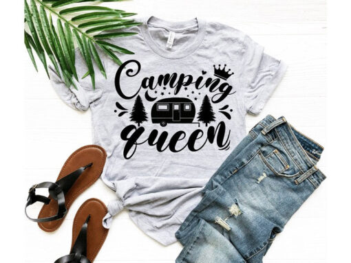 Camping Queen Shirt, Camping Mom, Nature Lover Gift, Camping Shirt, Women Camping Shirt