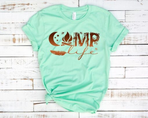 Camp Life Shirt, Summer Collection, Travel T-shirt, Vacation Tee, Summer Vacation Shirts, Summer Shirts, Travel Shirts