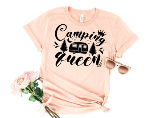 Camping Queen Shirt, Camping Mom, Nature Lover Gift, Camping Shirt, Women Camping Shirt