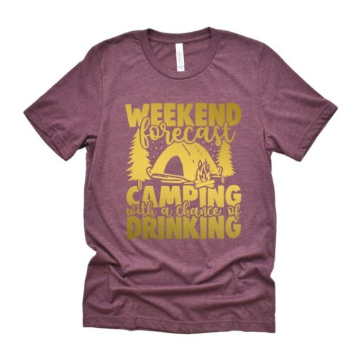 Weekend Camping Shirt, Camping Shirt, Funny Camping Shirt, Camping Gift, Camper Shirt, Camp Squad shirt