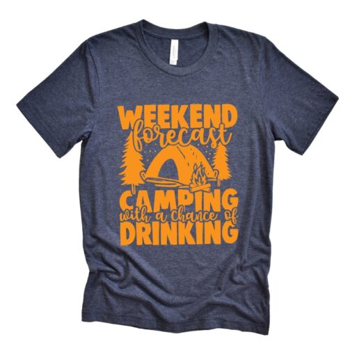 Weekend Camping Shirt, Camping Shirt, Funny Camping Shirt, Camping Gift, Camper Shirt, Camp Squad shirt