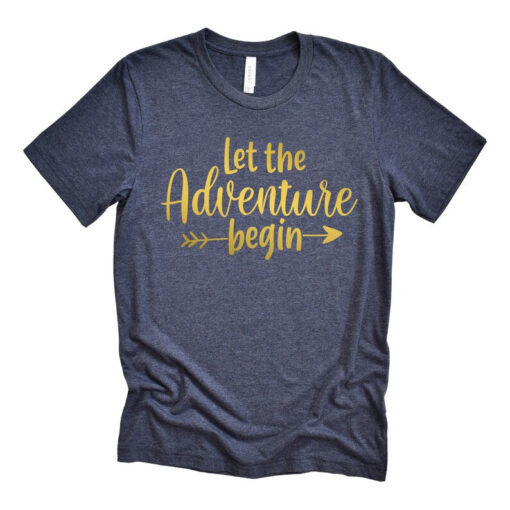 Let the Adventure Begin Shirt, Camping Shirt, Camping Tee, Camping Gift, Camper Shirt, Matching Friends Camping Shirt