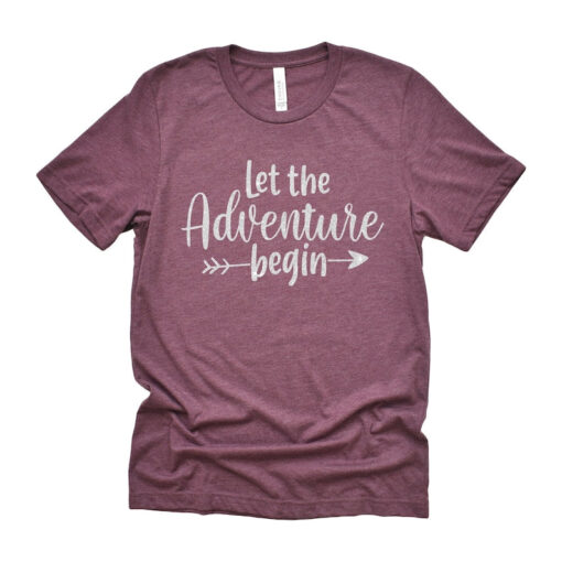 Let the Adventure Begin Shirt, Camping Shirt, Camping Tee, Camping Gift, Camper Shirt, Matching Friends Camping Shirt