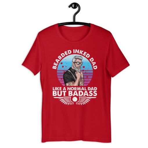 Tattooed Father Shirt | Bearded Inked Dad Like A Normal Dad But Badass | Funny Father Beard Father's Day Gift