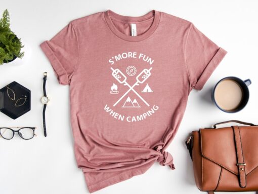 S'more Fun When Camping, Camping Shirt, Camper Gifts, Happy Camping Shirt, Campfire Shirt