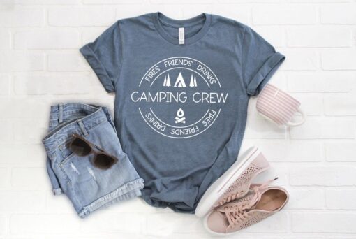 Camping shirt, Camping Crew Shirt, Funny Camping Shirt, Matching Friends Camping Shirt, Camper Shirt