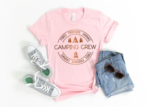 Camping shirt, Camping Crew Shirt, Funny Camping Shirt, Matching Friends Camping Shirt, Camper Shirt