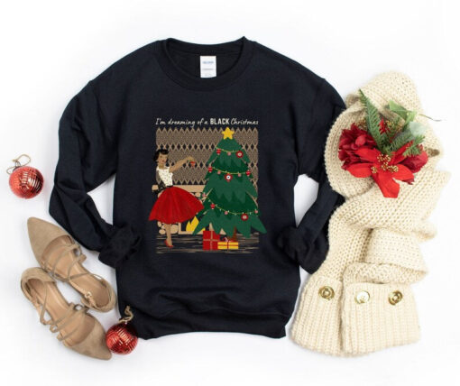 Funny Christmas Sweatshirt, Ugly Christmas Sweater Party, African American Christmas