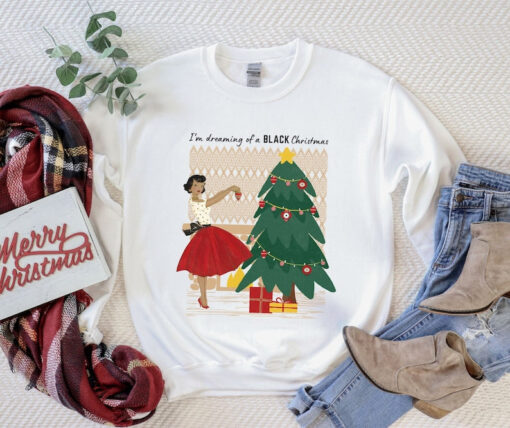 Funny Christmas Sweatshirt, Ugly Christmas Sweater Party, African American Christmas