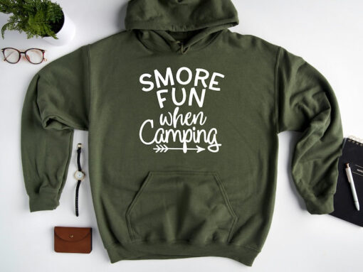 Smore Fun When Camping Sweatshirt, Funny Camping Hoodie, Family Camping Sweatshirt