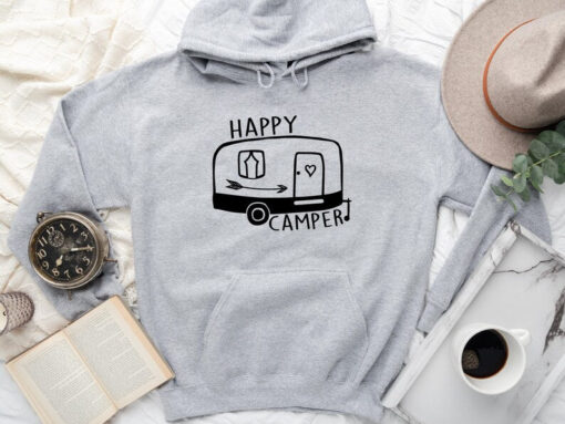 Camping Sweatshirt, Happy Camper Sweatshirt, Camping Hoodie, Camping Sweater, Happy Camper Hoodie, Camper Hoodie