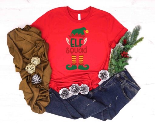 Elf Squad Shirt, Elf Shirt, Santa's Elf Merry Christmas Matching Family Christmas Shirts Sweatshirts