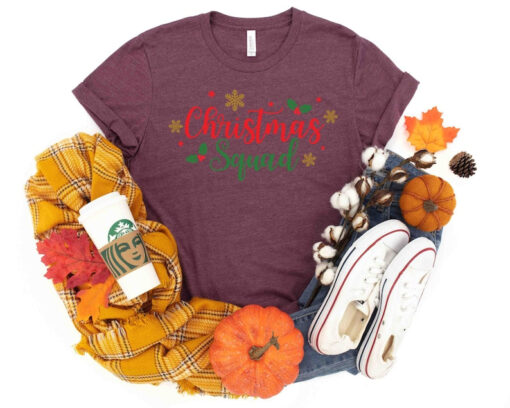 Christmas Squad Shirt, Christmas Family Shirt, Santa's Elf Merry Christmas Matching Family Christmas Shirts Sweatshirts