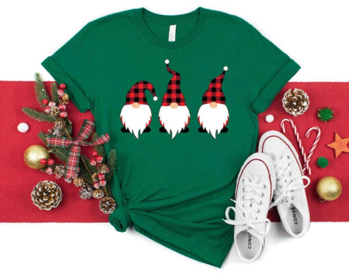 Christmas Gnomes Shirt, Santa Gnomes Shirt, Christmas with my Gnomes, Christmas Shirt, Christmas Day Gift