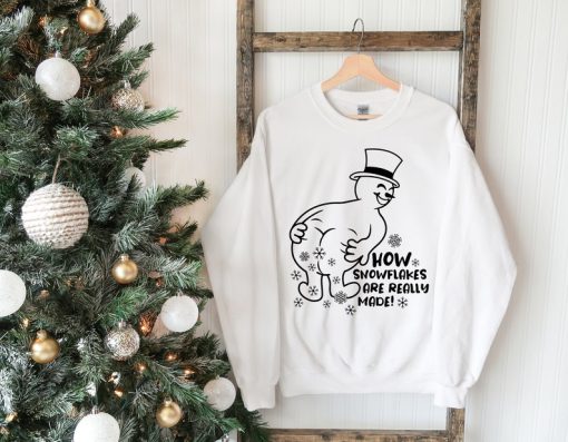 Funny Christmas Sweatshirt, How Snowflakes Are Really Made, Winter Sweaters For Women