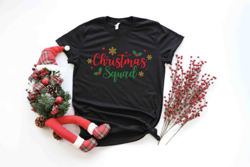 Christmas Squad Shirt, Christmas Family Shirt, Santa's Elf Merry Christmas Matching Family Christmas Shirts Sweatshirts