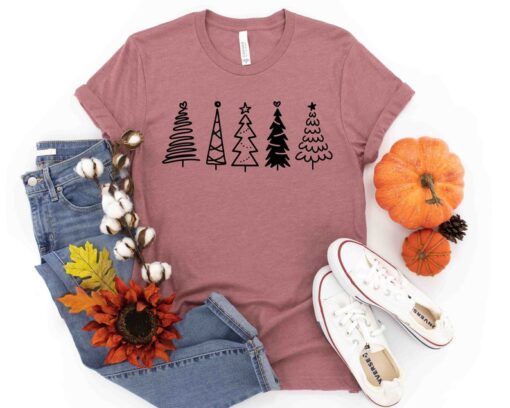 Christmas Tree Shirts, Plaid Christmas Tree Shirt, Christmas Tee, Cute Christmas Shirts, Holiday Shirt