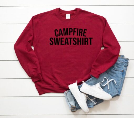 Campfire Sweatshirt, Outdoor Sweatshirt, Unisex Sweatshirt, Graphic Sweatshirt, Camping