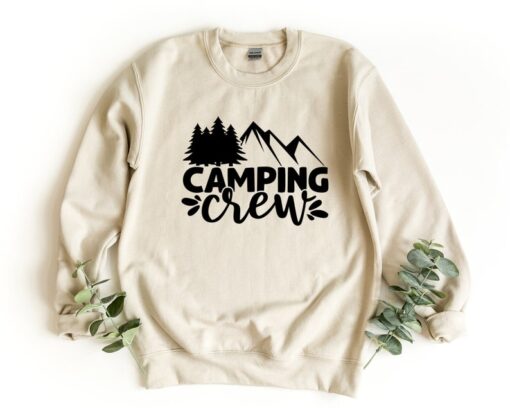 Camping Crew Sweatshirt, Camping Crewneck Sweatshirt, Campfire Sweater, Crewneck Sweatshirt, Camping Gift