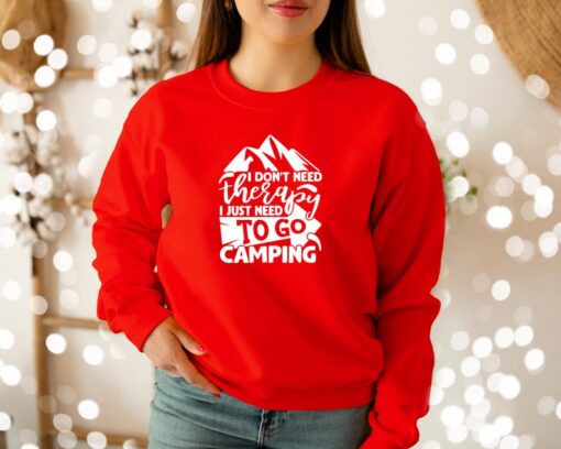 Camping Sweatshirt, Camp Crewneck Sweatshirt, Gift for Camper, Funny Camping Sweatshirt, Nature Lover Gift