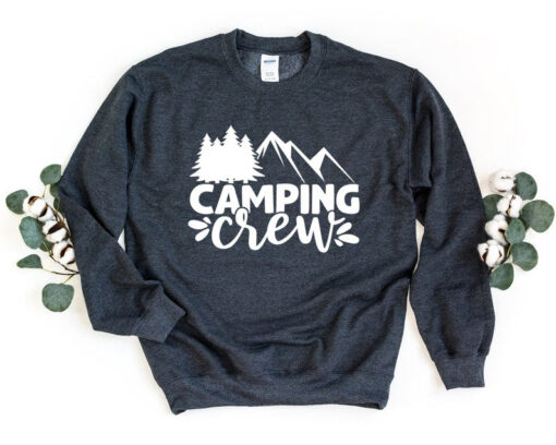 Camping Crew Sweatshirt, Camping Crewneck Sweatshirt, Campfire Sweater, Crewneck Sweatshirt, Camping Gift