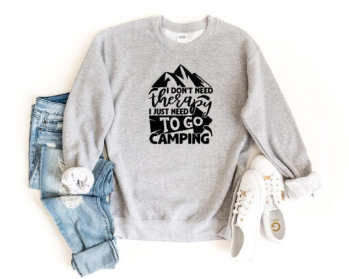 Camping Sweatshirt, Camp Crewneck Sweatshirt, Gift for Camper, Funny Camping Sweatshirt, Nature Lover Gift