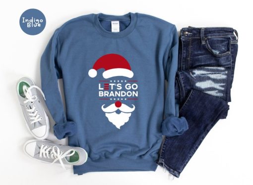 Lets Go Brandon Christmas Sweatshirt, Christmas Sweatshirt, Conservative Sweatshirt, Christmas Gift